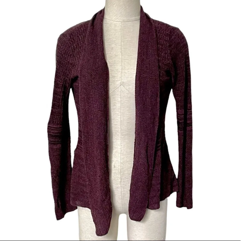Apt.9 burgundy open cardigan - Image 3