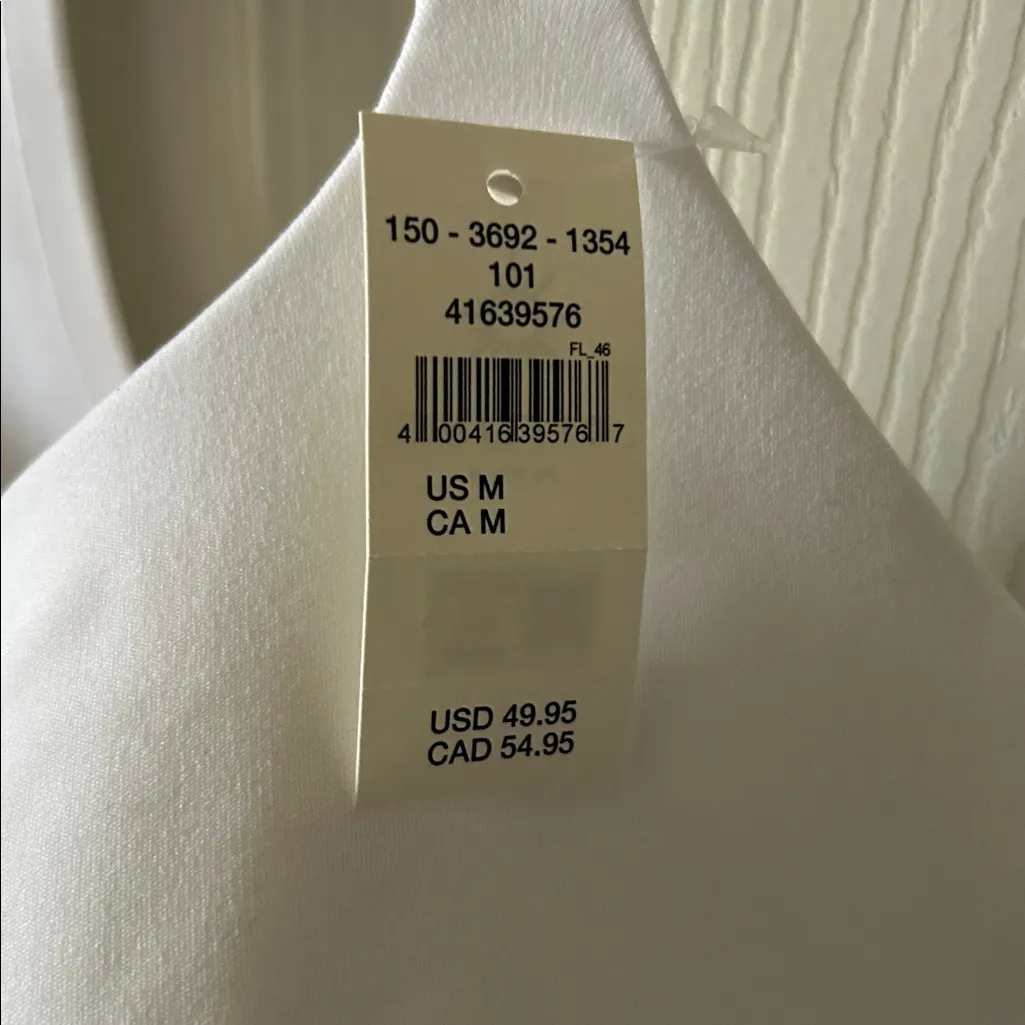 Aerie Offline Womens White Real Me Low‎ Key Longline Sports Racerback Bra Sz Med - Image 9