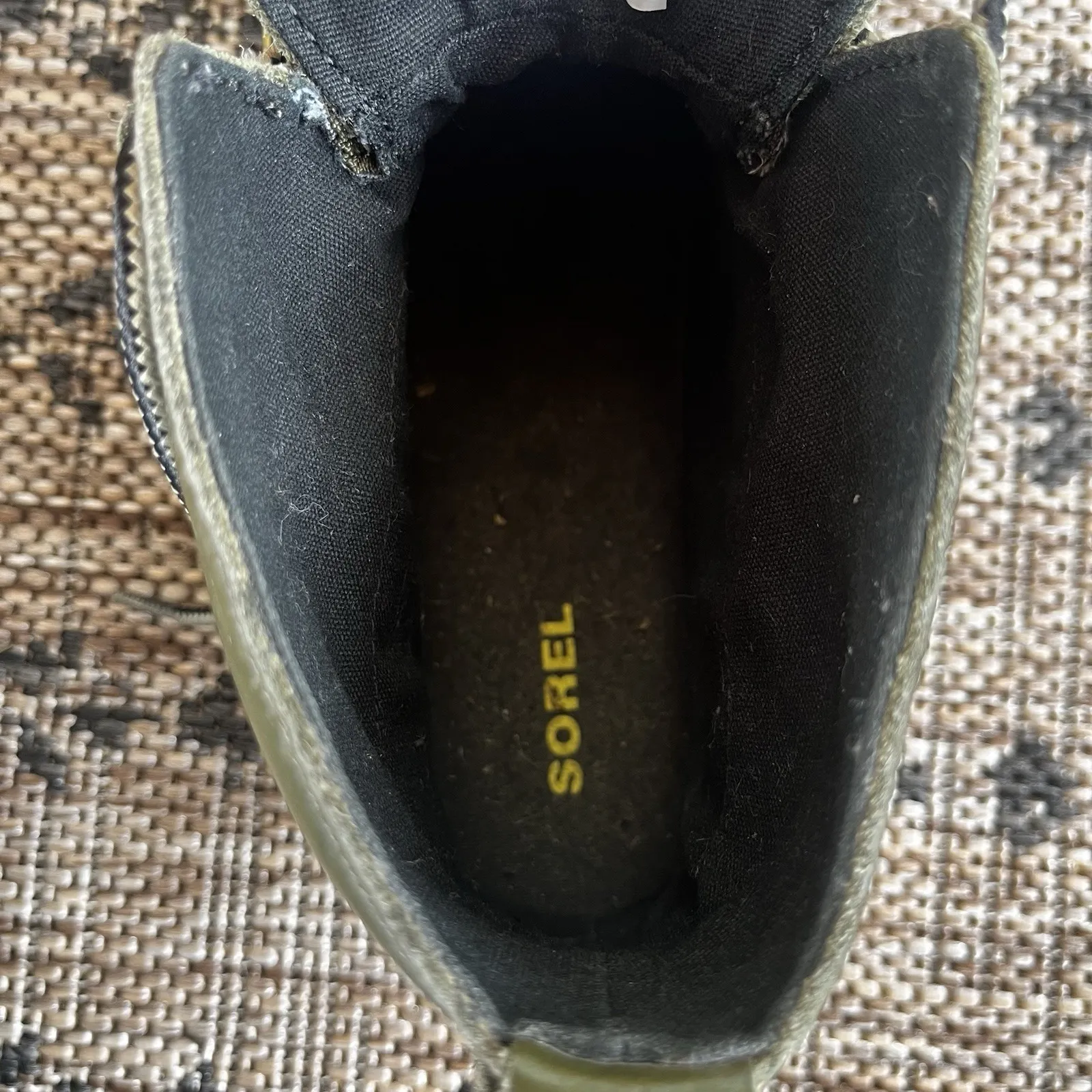 Sorel Out N‎ About Ankle Rain Boots Nori Olive Green Women's Size 6.5 - Image 10