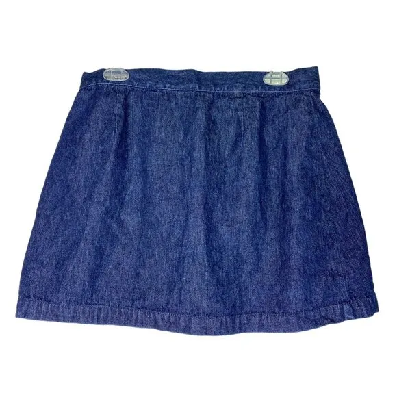 Tommy Jeans Y2K Denim Pleated Skirt‎ Size 11 90’s Clueless Wrap Plaid Jean - Image 5