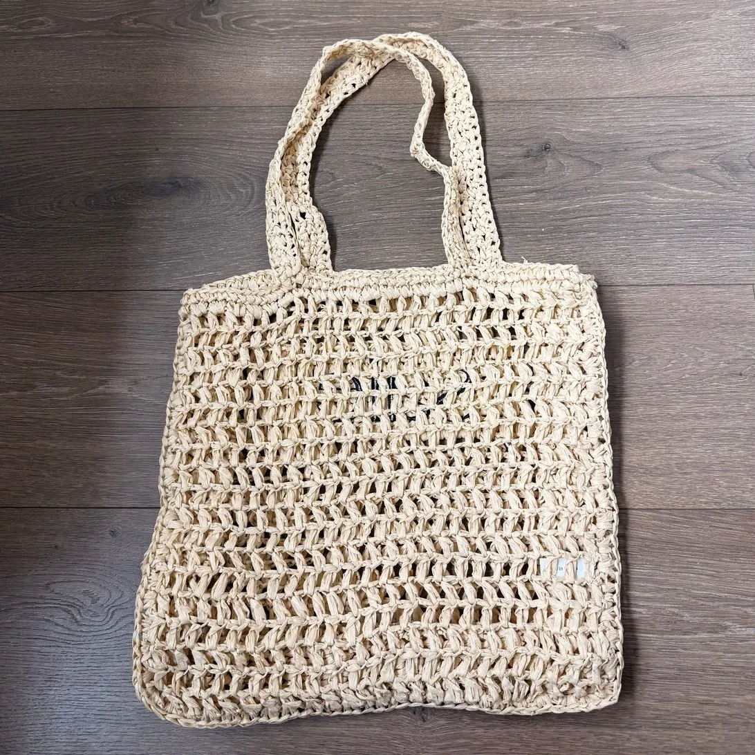 Saie Limited Editions Crocheted Bag‎ Summer 2024 Edition Beach Pool Vacation Tan - Image 4