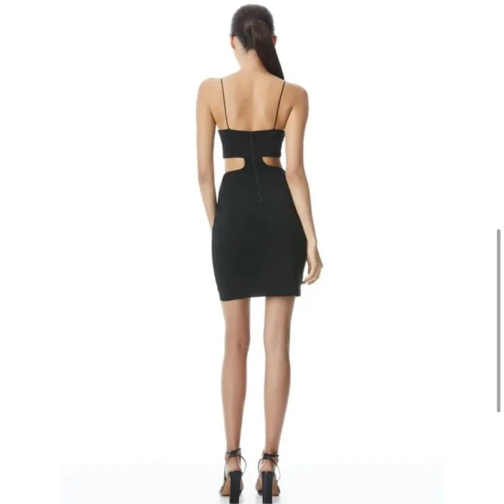 Alice + Olivia Havana Cutout Black Mini Dress - Image 3