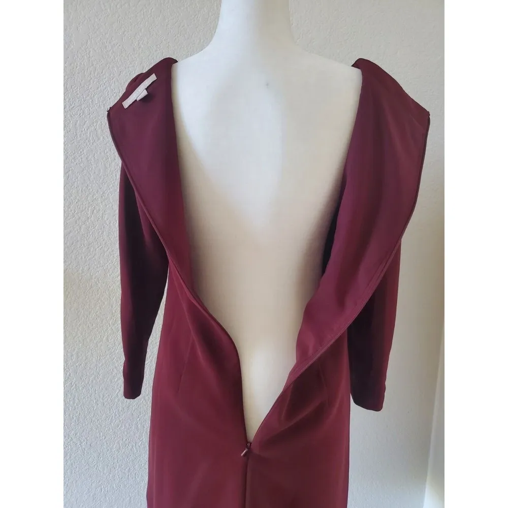 Banana republic Burgundy Dress Long Sleeve Work Wear Professional Warm S… - Image 6