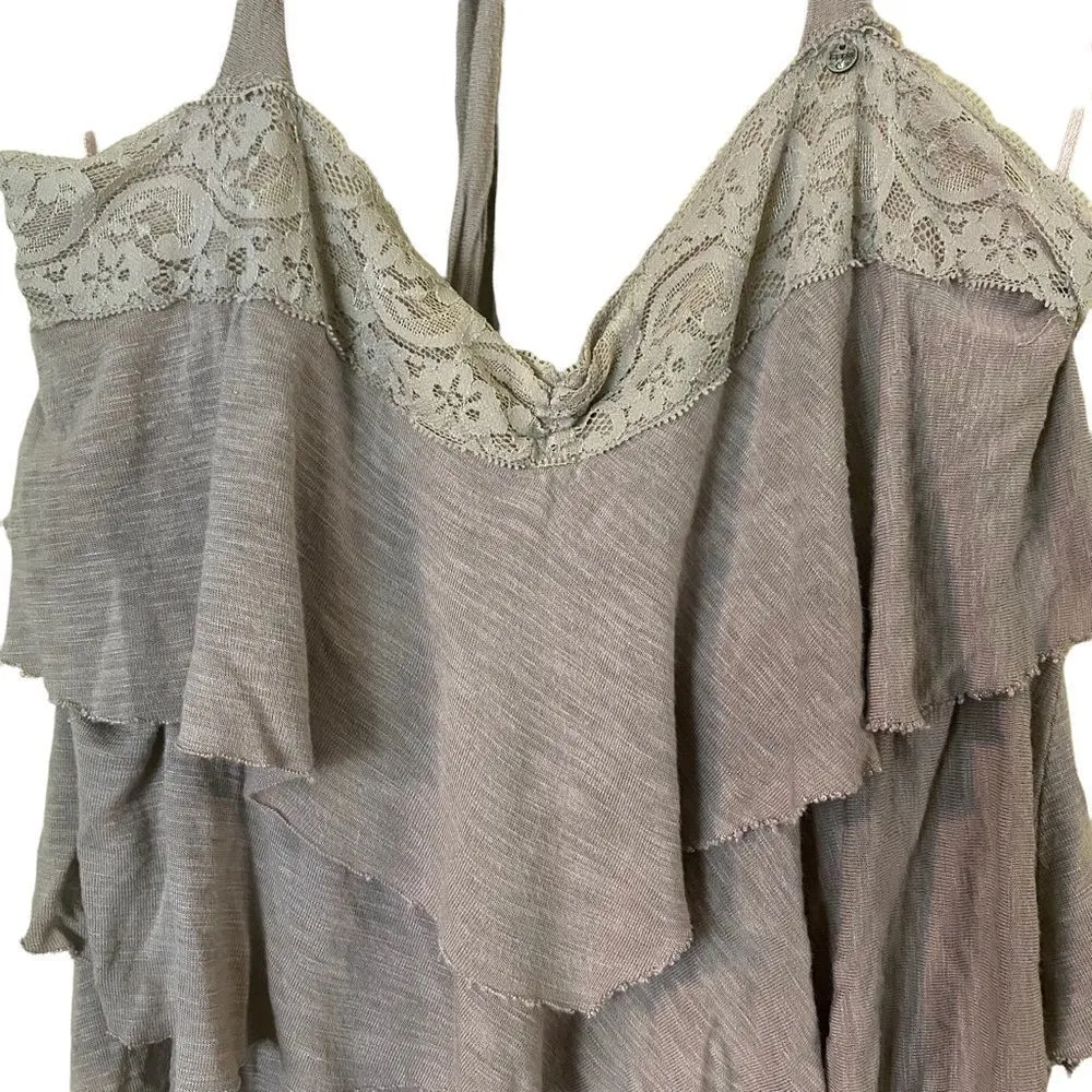 Guess  Ruffled Boho Sleeveless Dress Size Medium - Image 3