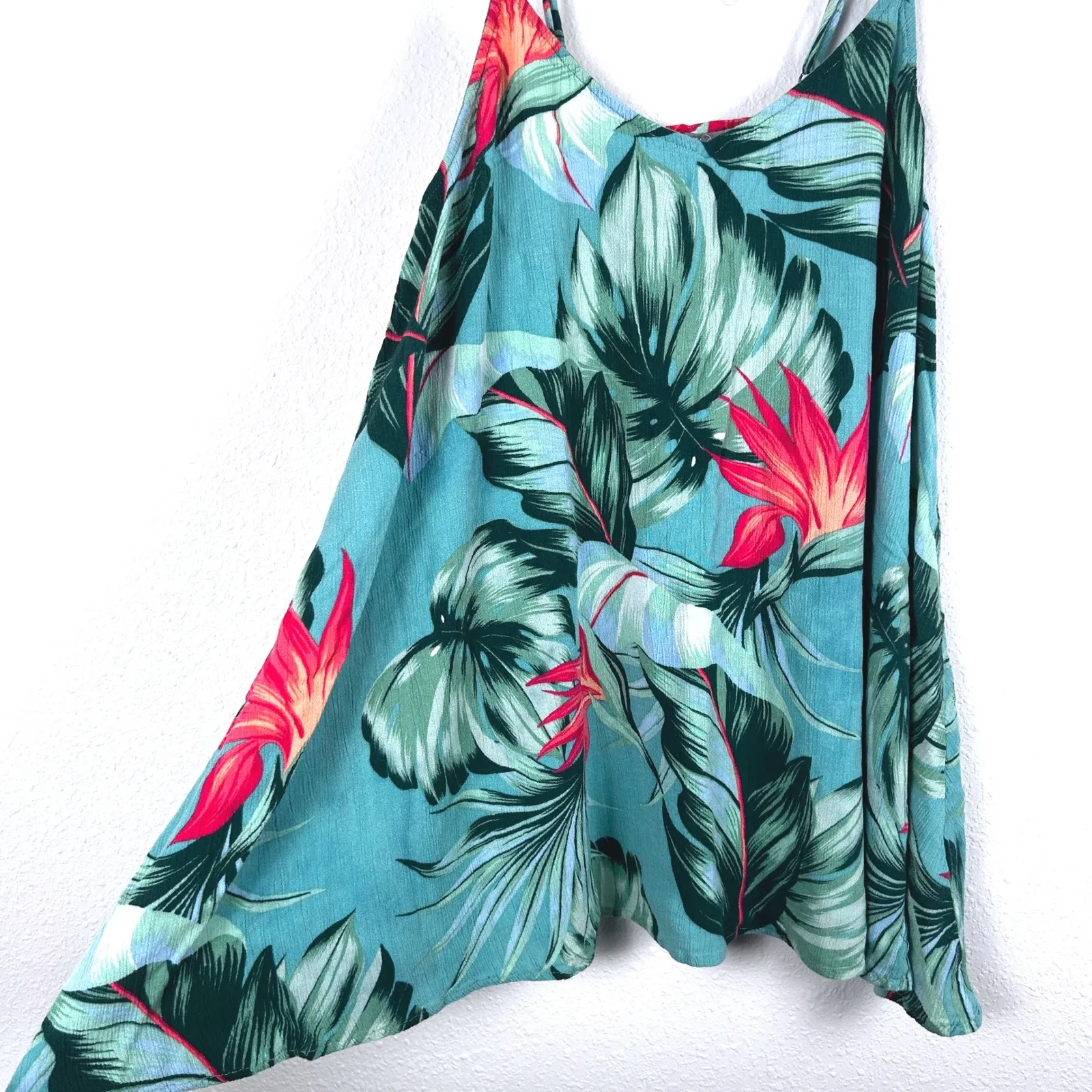 Show Me Your MuMu Carousel Mini Dress Med Kauai Hugs Tropical Floral Lace Back‎ - Image 4