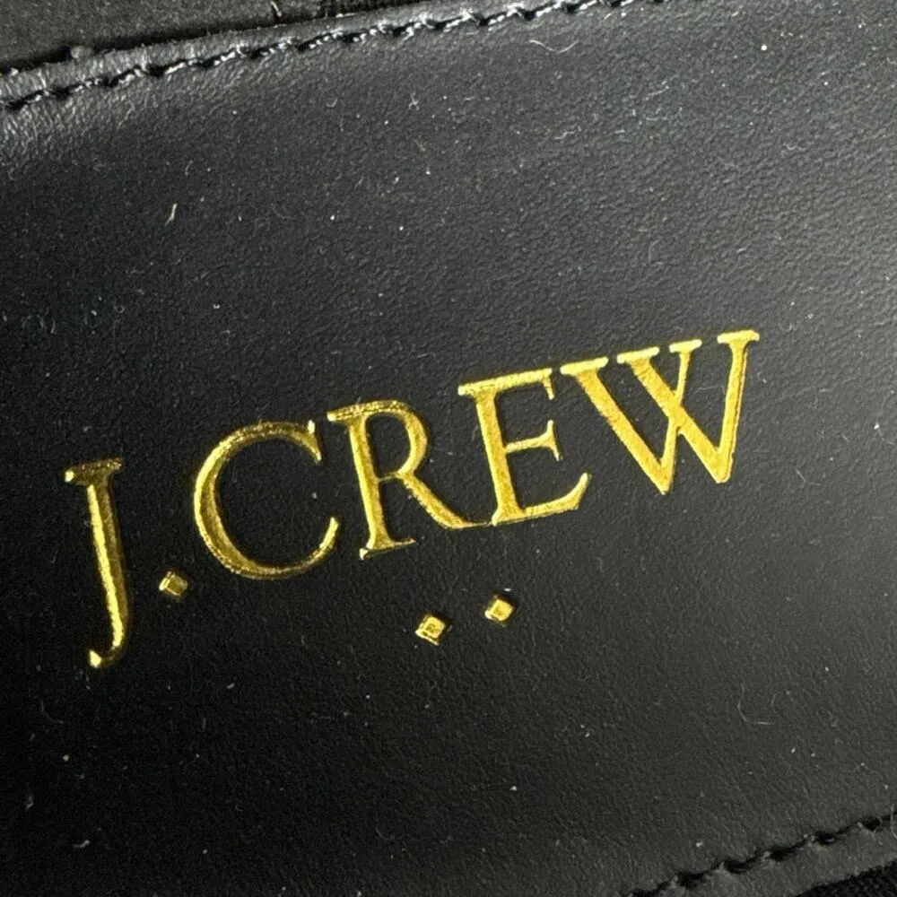 NEW J.Crew Women's Black Tweed Leather Cap Toe Slip On Ballet Flats Shoes Sz 7.5 - Image 5