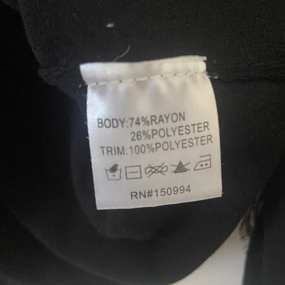 Nikka K Sweater Medium Womens Black Academia Sheer Lace Sleeves Career Holiday - Image 3