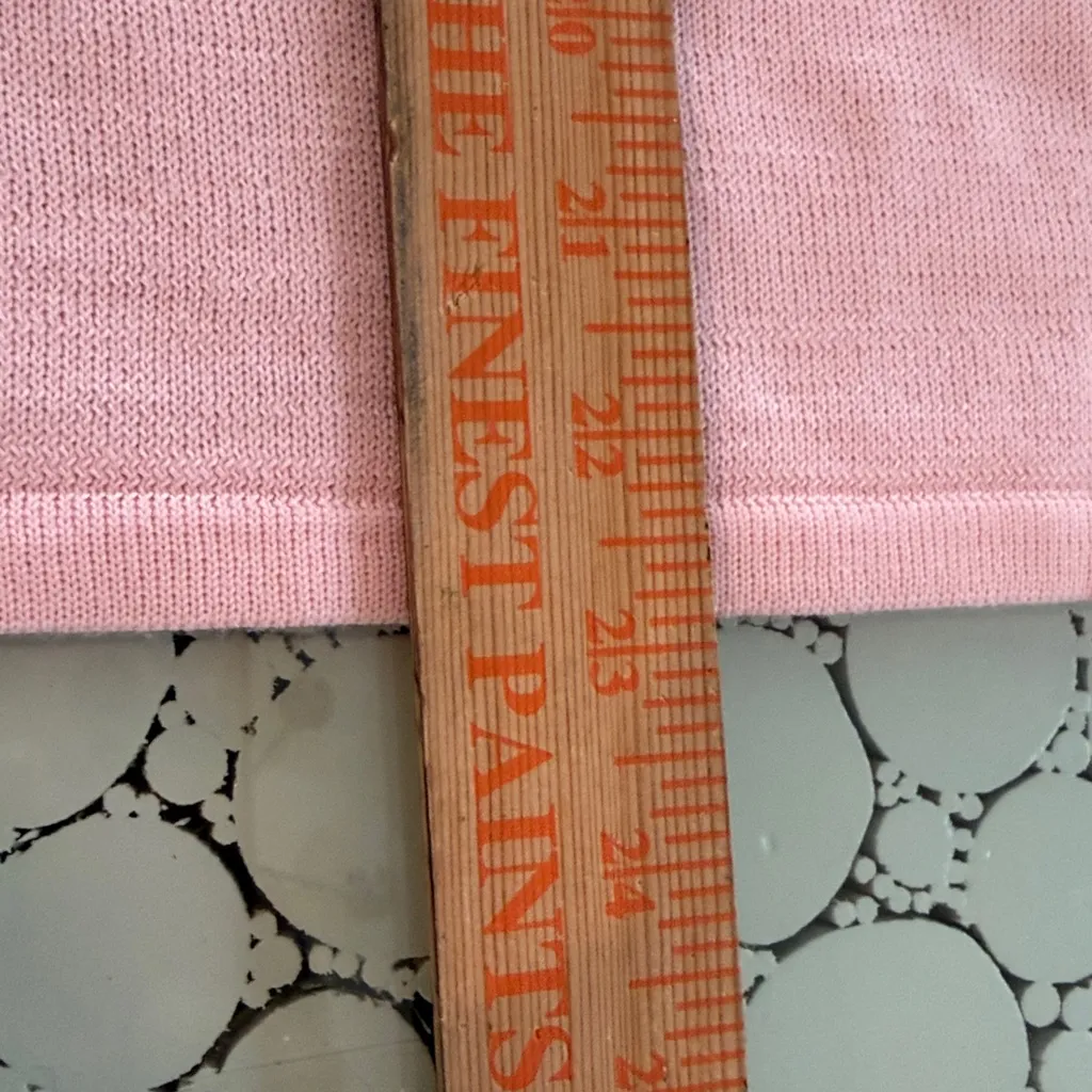 Bob Mackie Sleeveless Mock Neck Sweater Pink 15% Wool – Size Large NWT - Image 9