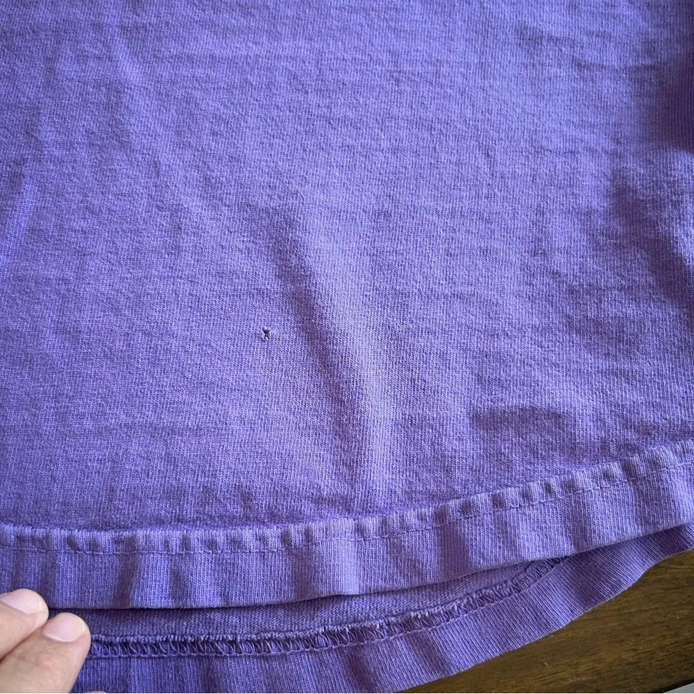 Disney Spirit Jersey Purple Glitter Disneyland Resort S Flawed Oversized - Image 4