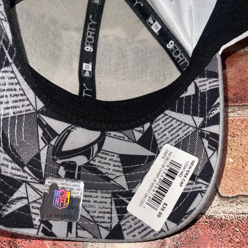 NWT New England Patriots Super Bowl 53 LIII Locker Room Hat Cap Champions 9FORTY - Image 8