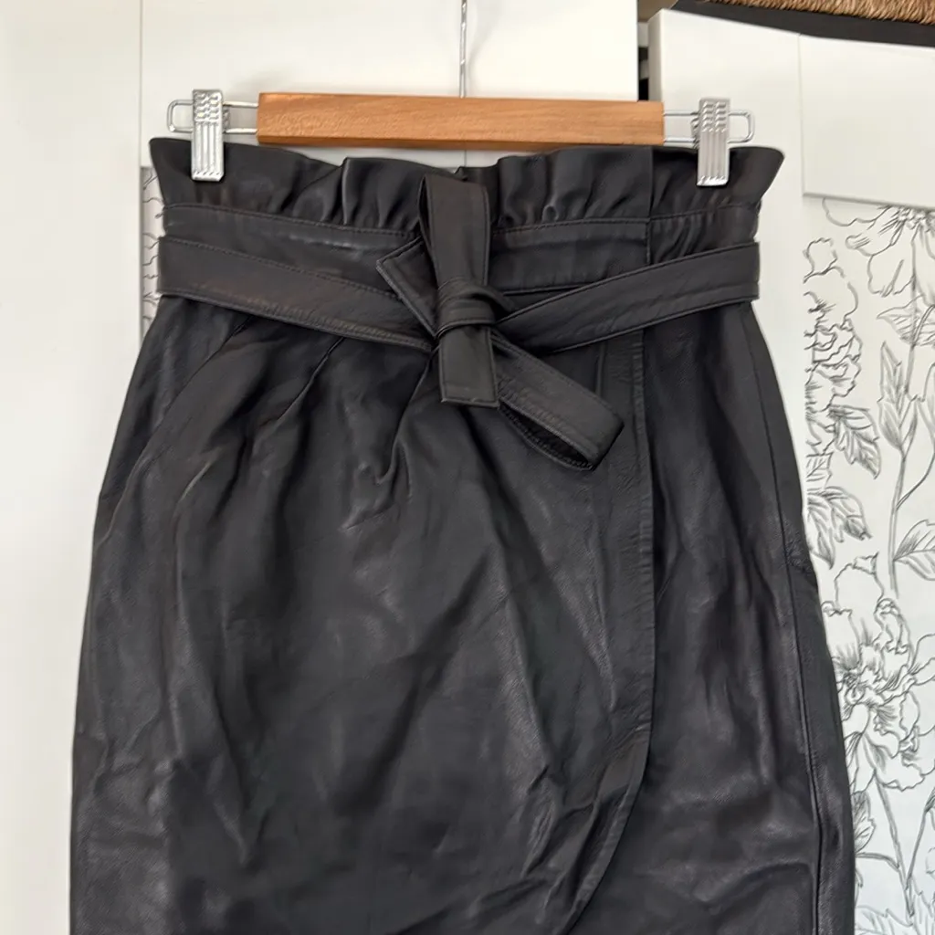 ba&sh jupe luna leather skirt - Image 3