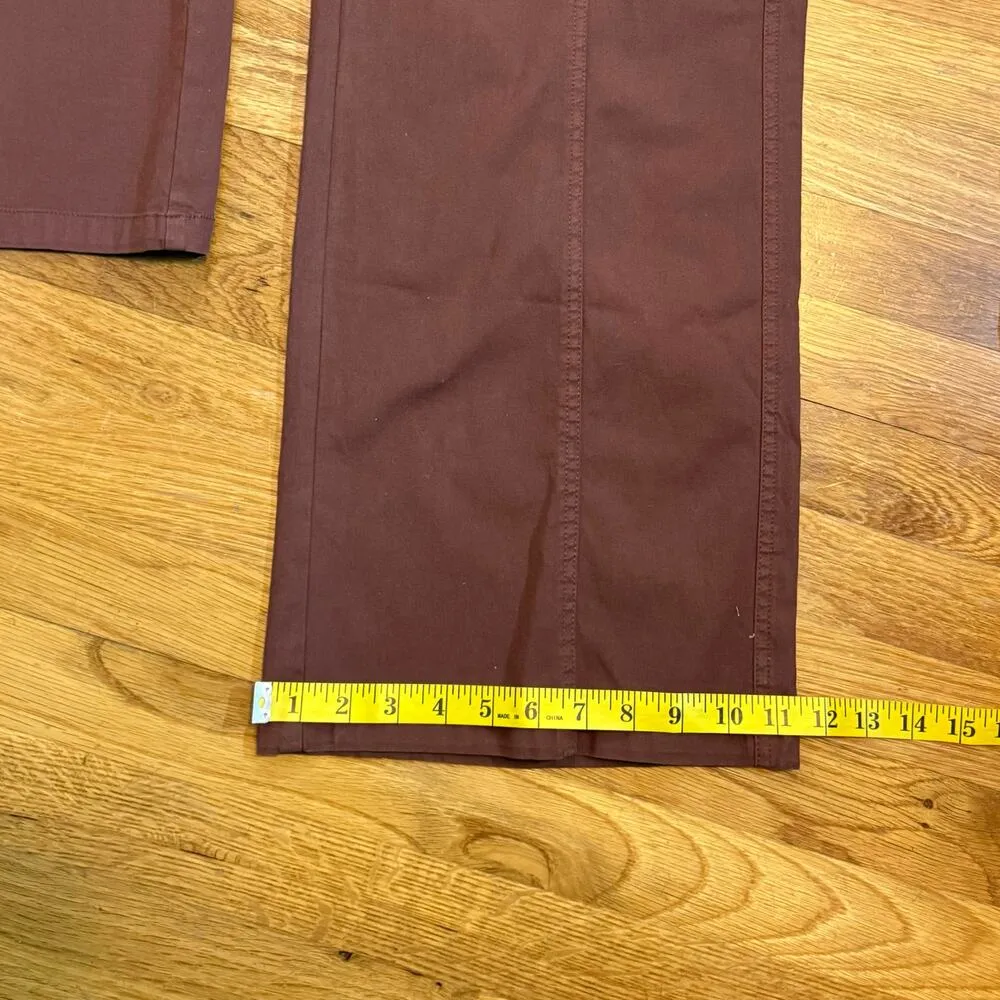 BP Women’s 25 Brown Retro Y2K Cargo Baggy Cotton Blend Wide Leg Trouser Work - Image 5