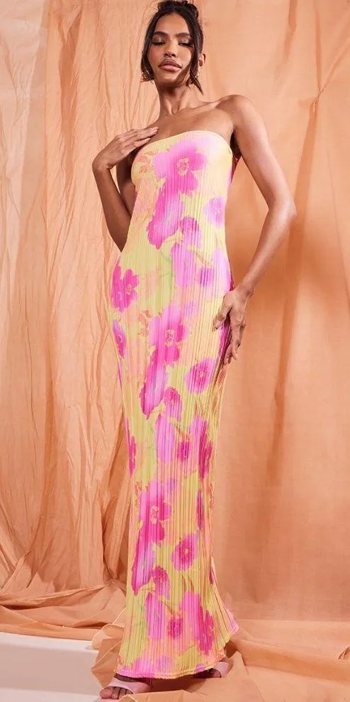 multi floral print maxi dress - Image 2