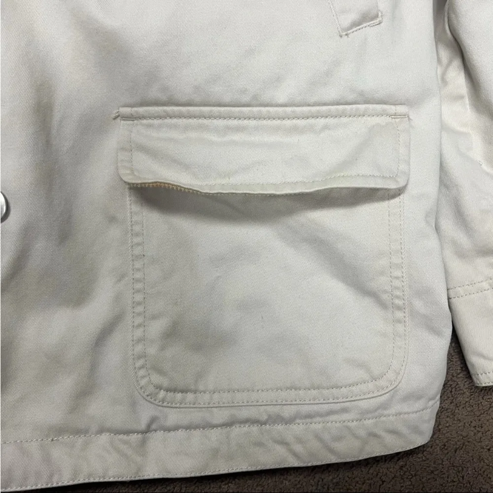 Vintage Disney Eeyore Winnie The Pooh chore jacket Women’s Size Medium Beige - Image 6