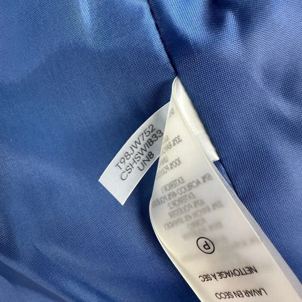 Calvin Klein Petite Tweed Blazer Jacket Cropped Classic Office Career Open US 14 - Image 10