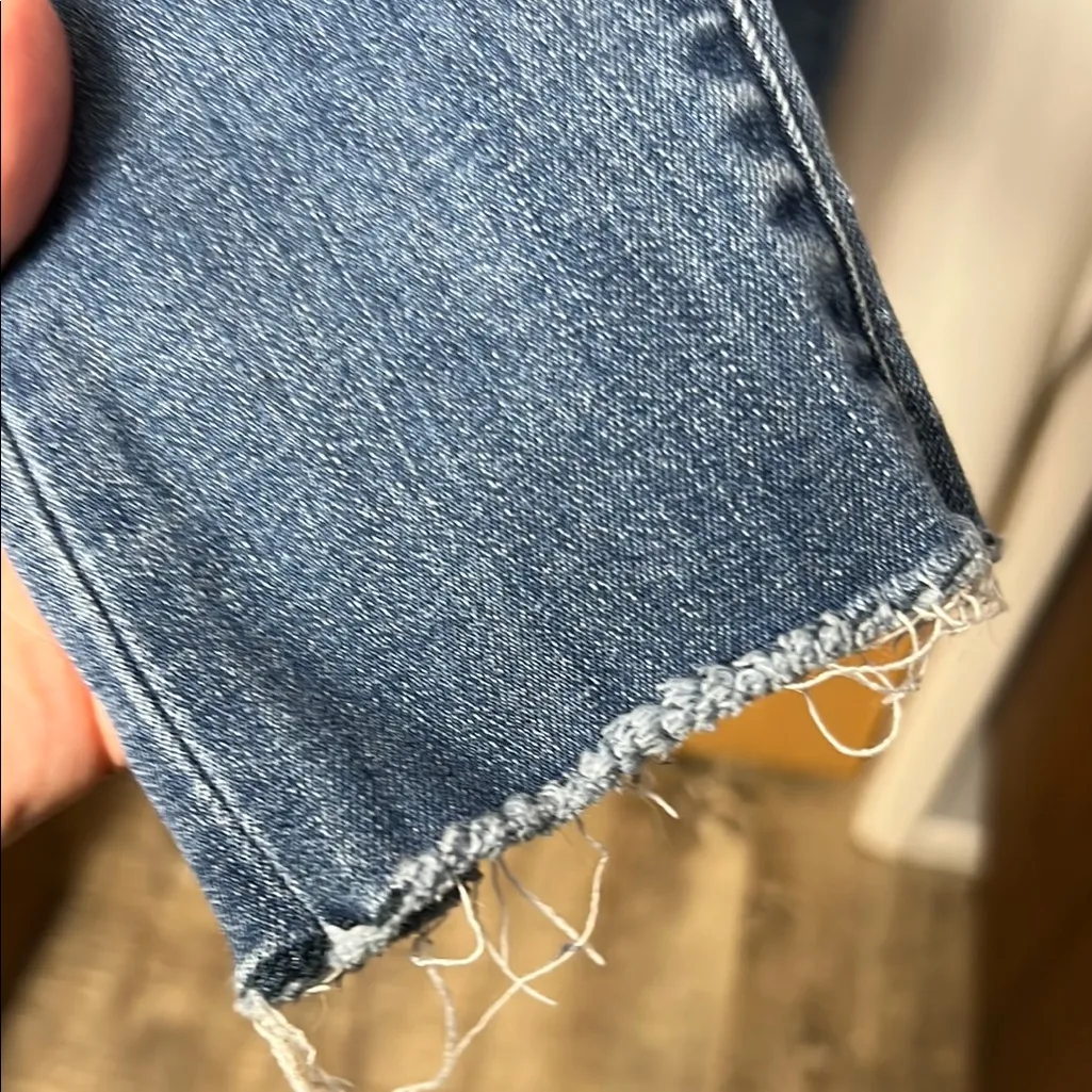 Judy Blue Distressed Button Fly Skinny Fit Women's Blue Jeans Size 5/27 - Image 4