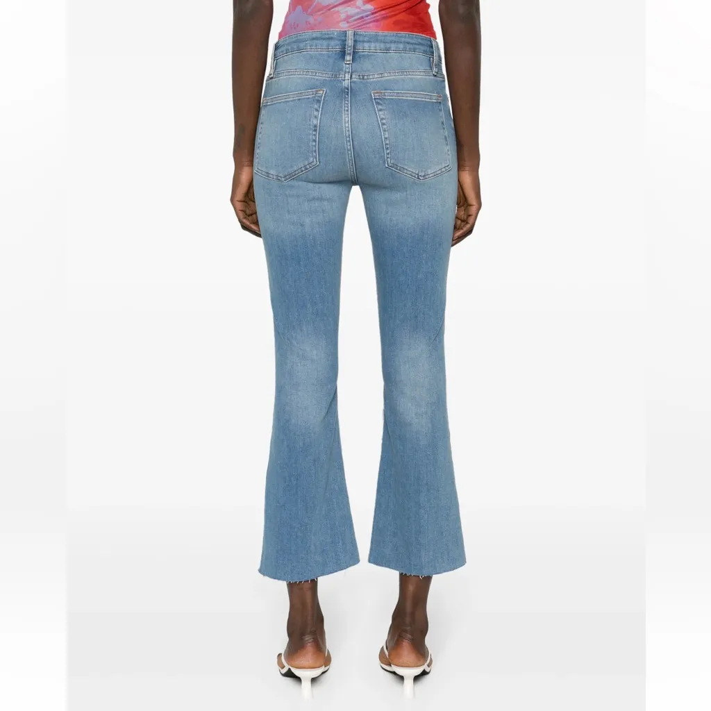 FRAME DENIM Le Crop Mini Boot Cascade jeans in Wavey - Image 3