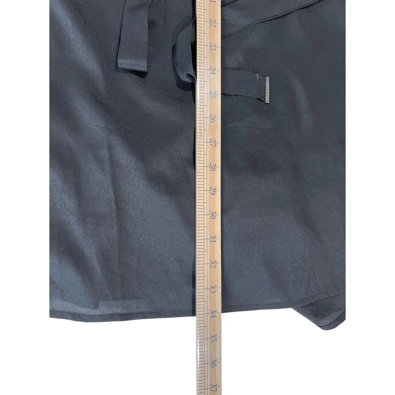 Jennifer Lopez Black Belted Shirtdress Womens Size 4 Embellished Lightweight LBD - Image 8