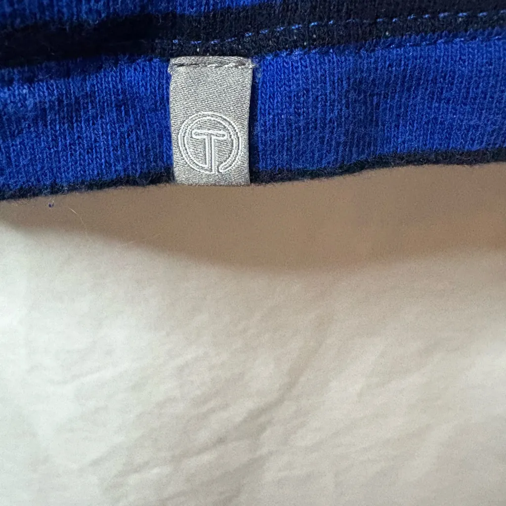 NWOT Talbots Sweatshirt Drawstring Cowl Neck Striped Long Sleeve Size M - Image 5