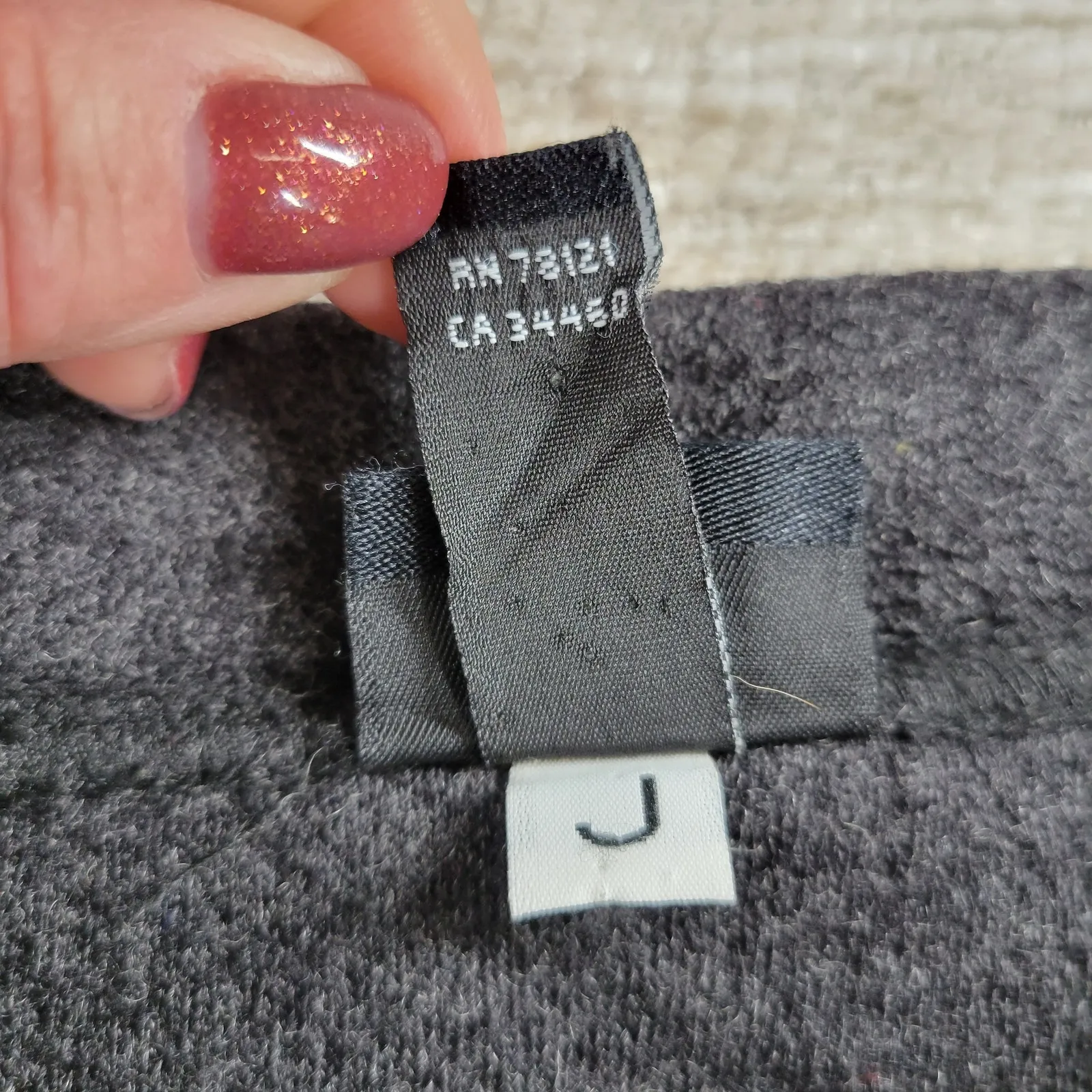 Eileen Fisher Wool Midi Skirt Medium Heather Gray Knit Elastic Waist USA - Image 9