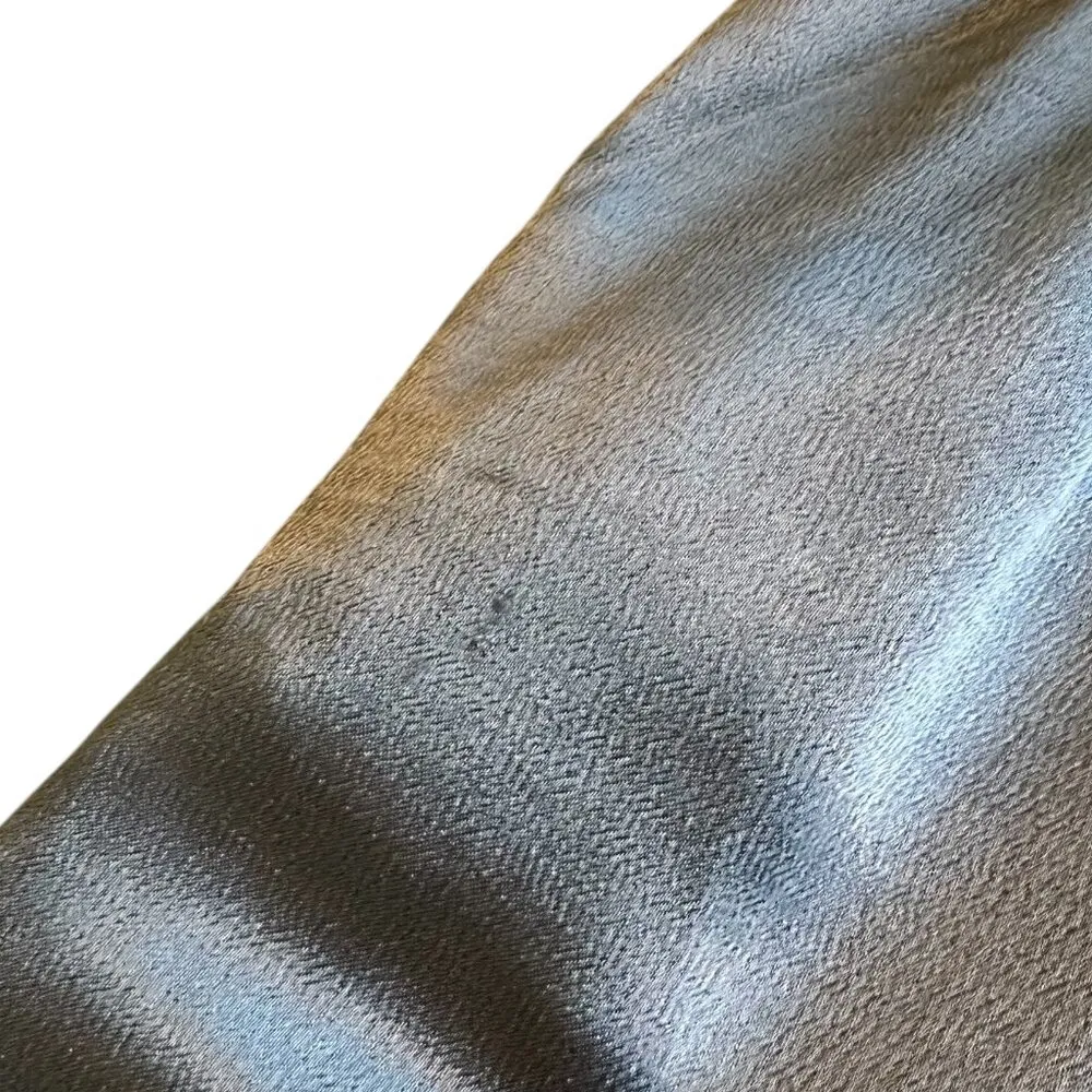 Diane Von Furstenberg Lyla Grey Sleeveless Shift Dress High Slit Size Small - Image 11