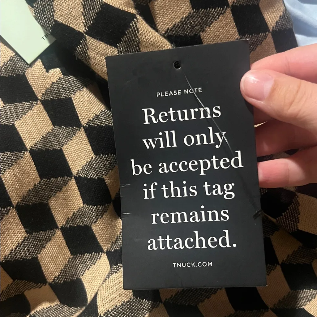 Tuckernuck Onyx and Camel Knit Geo Clayton Polo in Black Camel Geo XL/Xxl - Image 8