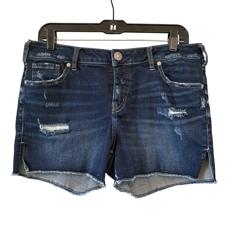 Silver Elyse Stretch Short, Sz 28 - Image 5