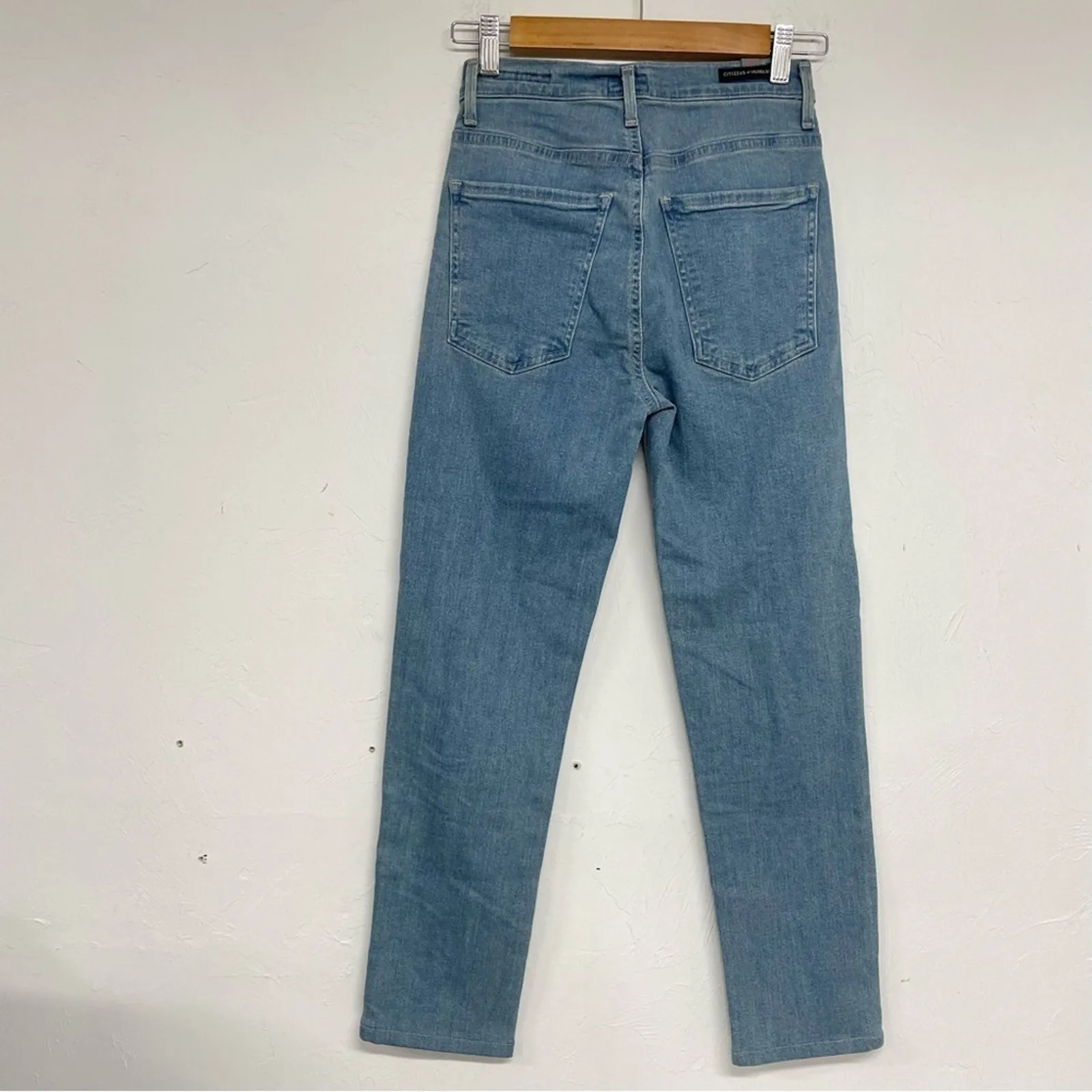 Citizens Humanity Light Wash Anabella High Rise Cigarette Ankle Jeans Womens 25 - Image 8