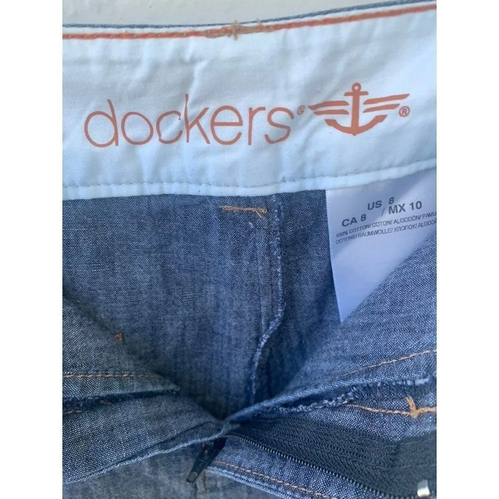 Dockers Denim Jean Skirt Size 8 - Image 6