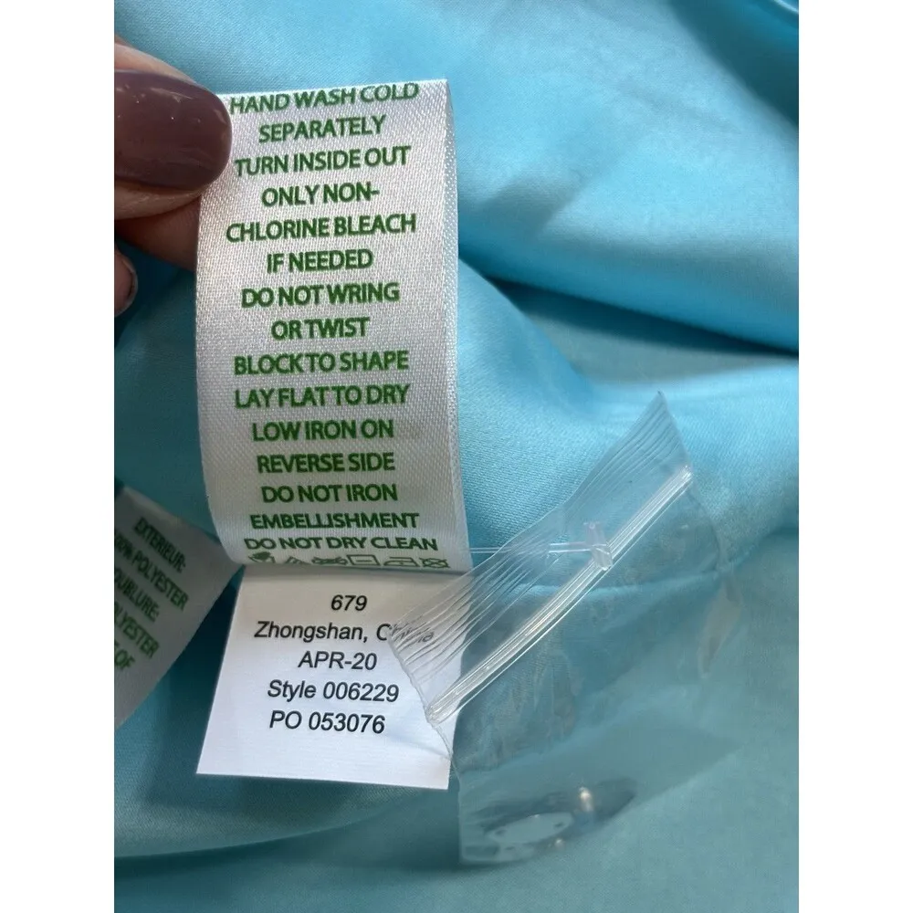 Lilly Pulitzer Blue Ibiza Embellished Penelope Shift Dress Size 4 NEW! - Image 9