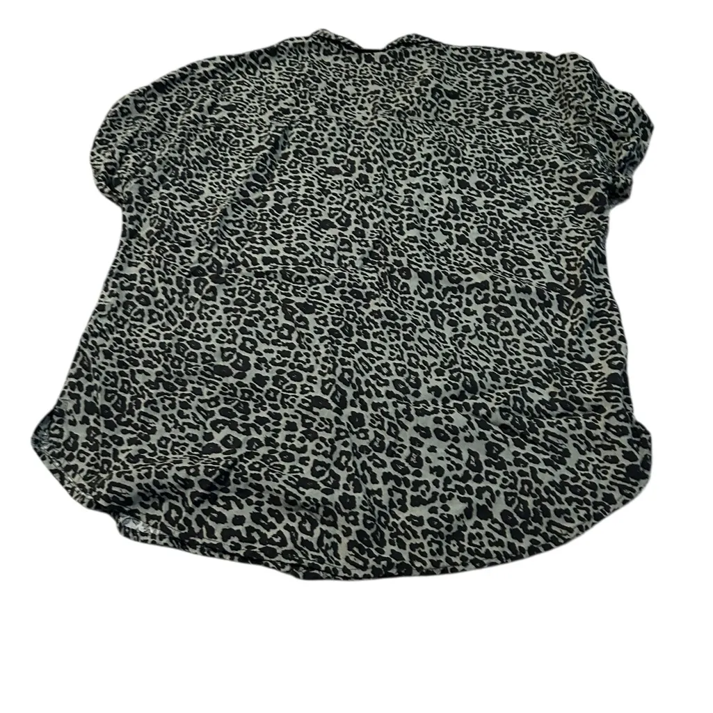 ALEXANDER JORDAN leopard print blouse Green Size M - Image 4