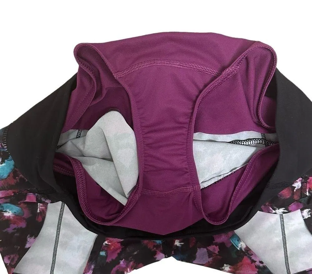 Speed Shorts Size 4 Mini Midnight Bloom Black Deep Fuschia/Black RARE - Image 8