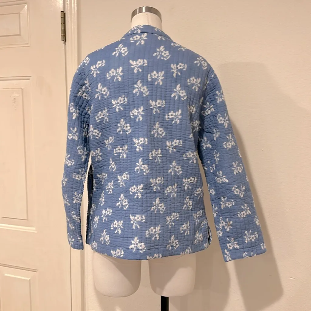 Vintage quilted jacket Blue Size undefined - Image 5