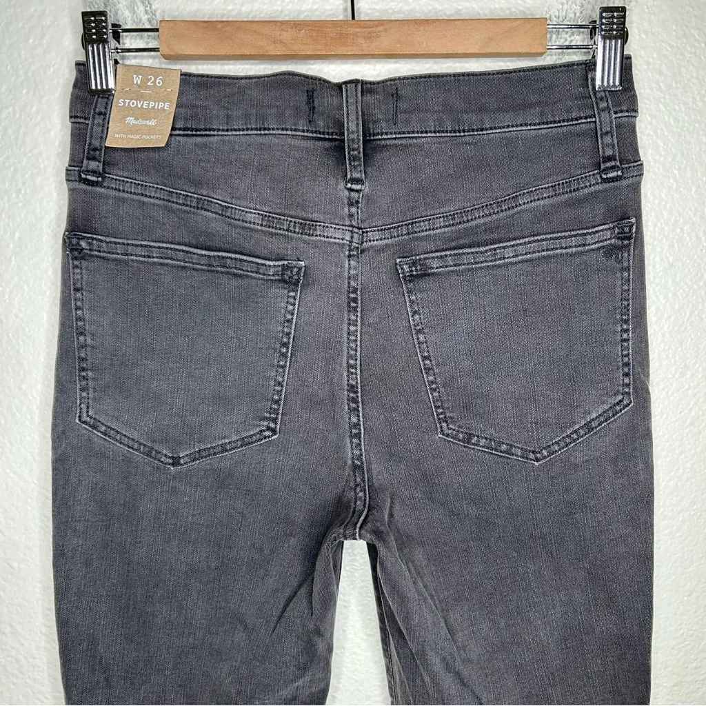 NWT Madewell Stovepipe Jeans in Banberry Wash: Raw-Hem Edition 26 - Image 10