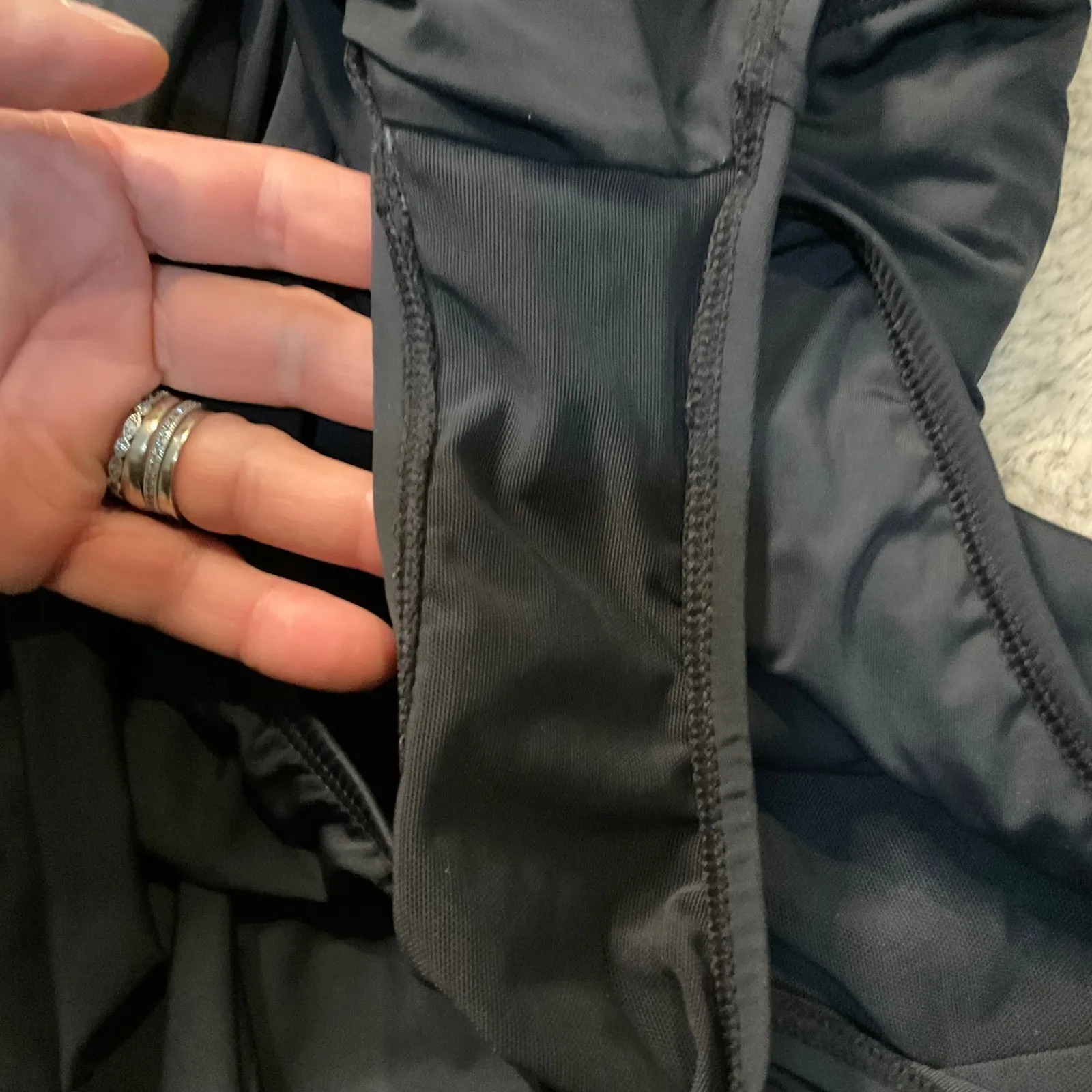 Jantzen Swimsuit One Piece Size‎ 16 Black Supportive Adjustable Strap  Rouched - Image 8