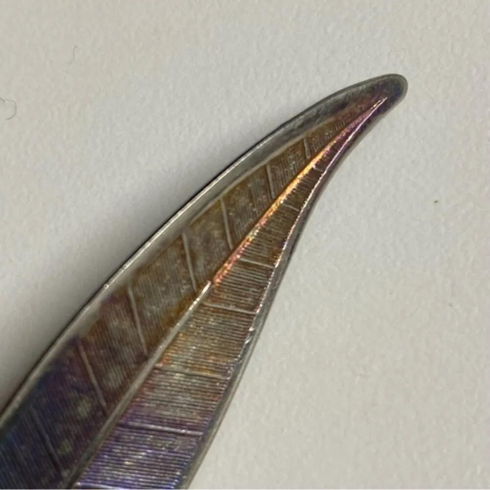 Vintage Sterling Silver Leaf Brooch Pin Unsigned BeauSter Motif Beaucraft 1950s - Image 8