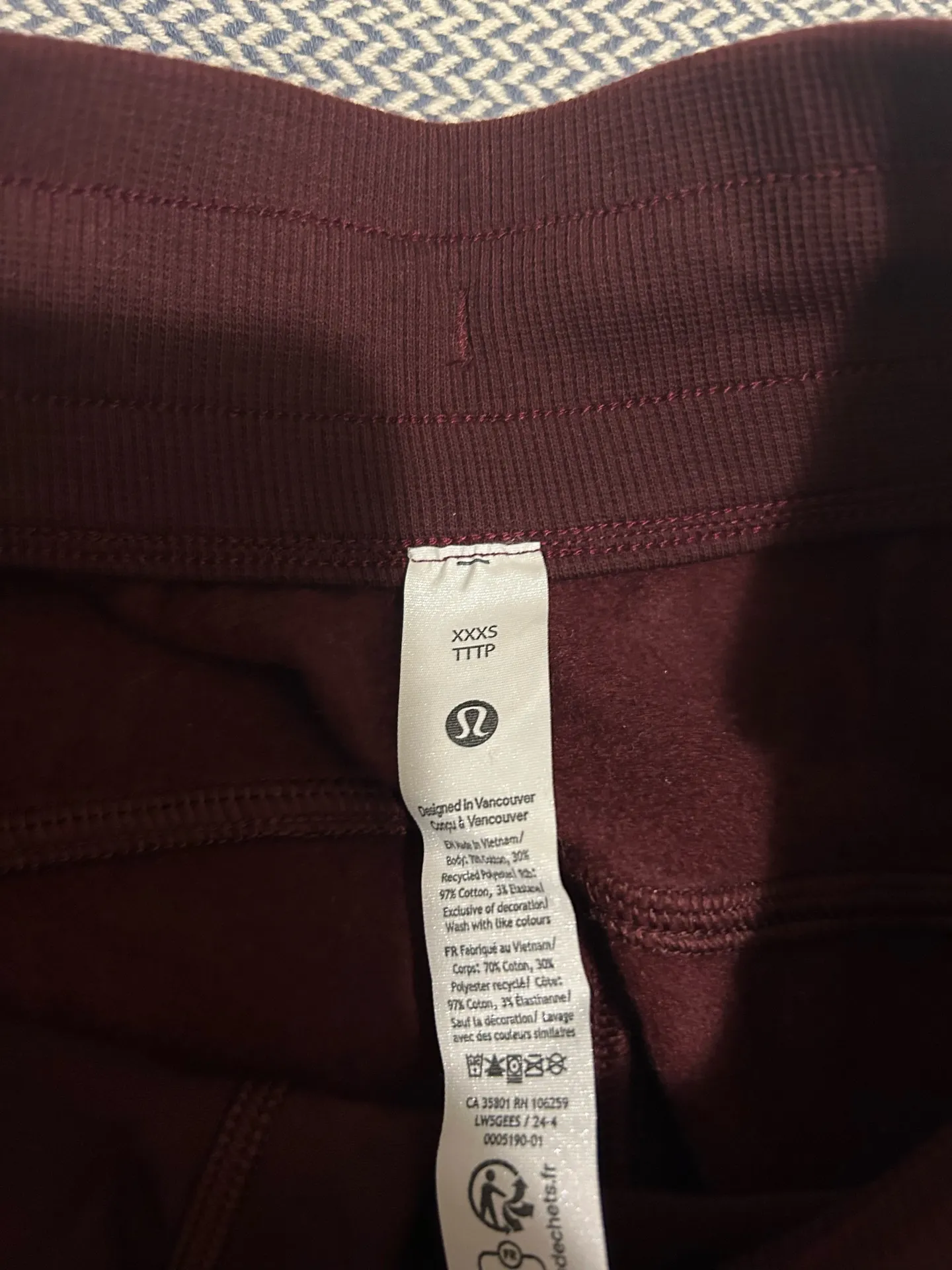 Red Lululemon Scuba Sweatpants - Image 3