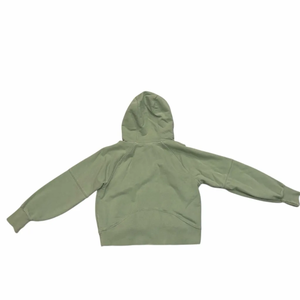 Aerie Sage Green Throwback Half Zip Hoodie Sweatshirt Pullover size Medium - Image 4