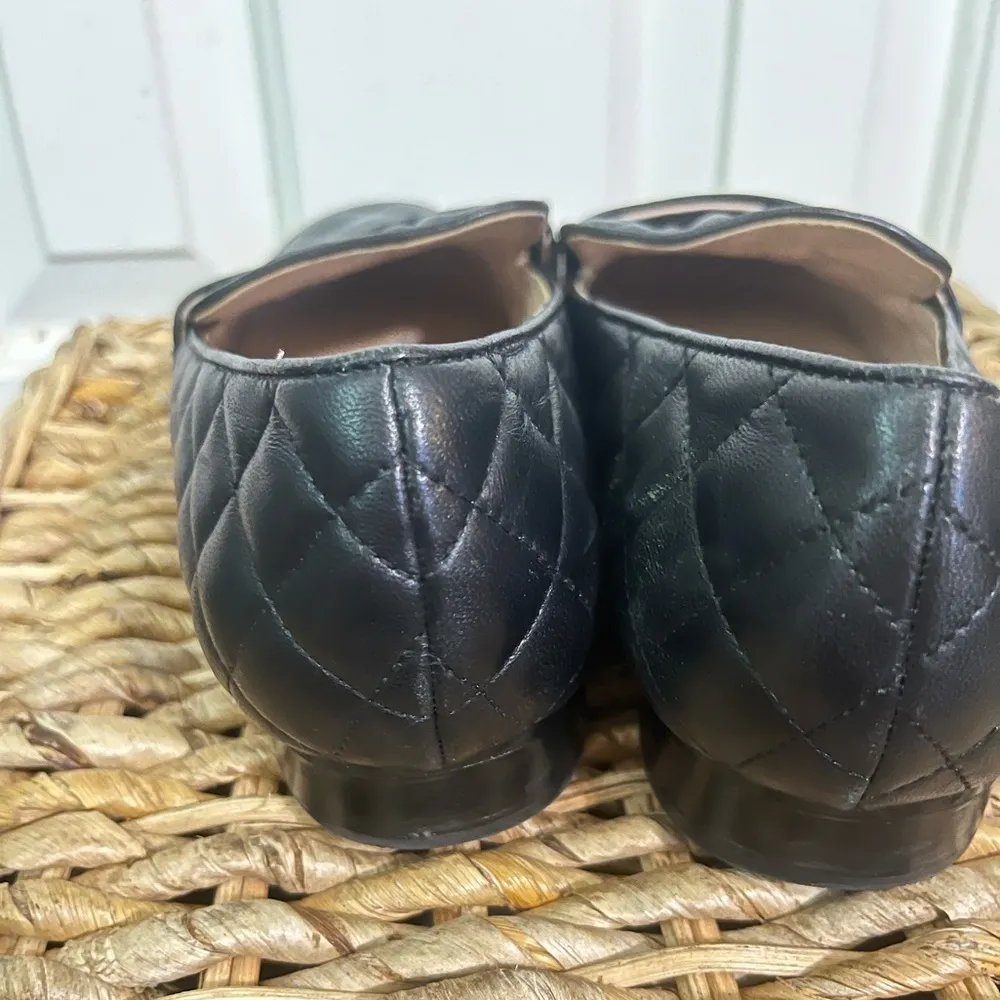 Essex Lane Shoes Tessie Black Quilted Leather Loafers size 7 leather - Image 5
