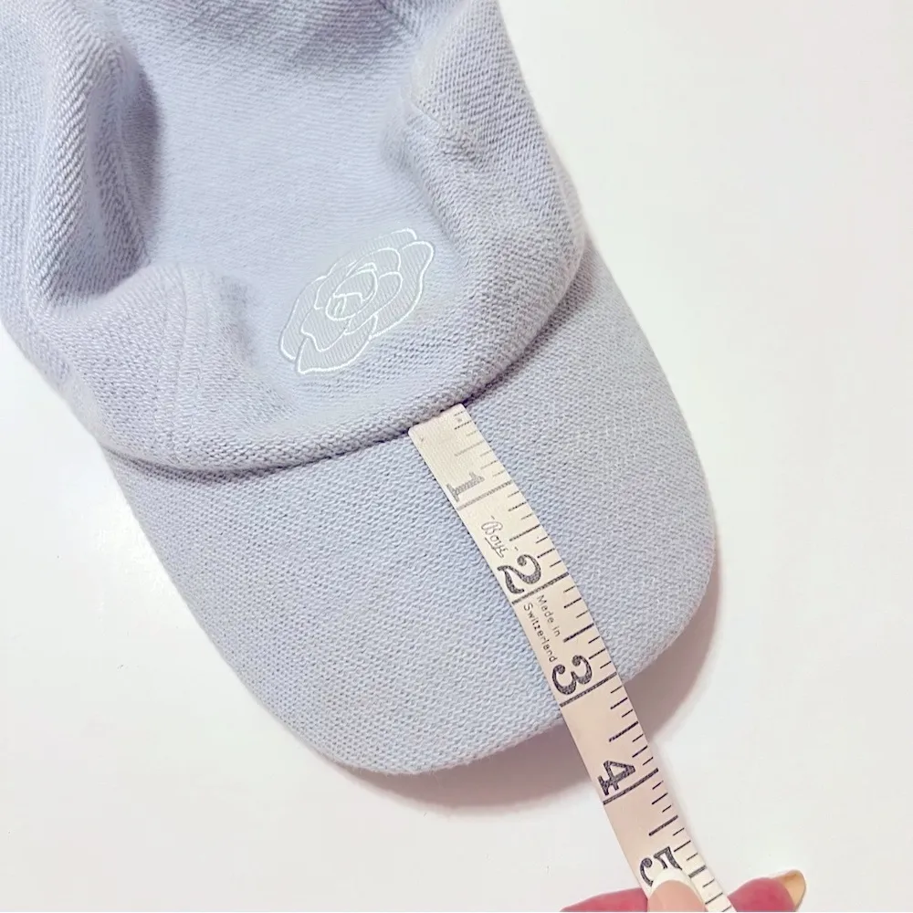 Karl Lagerfeld embroidered terry baseball cap, blue, one size adult - Image 12