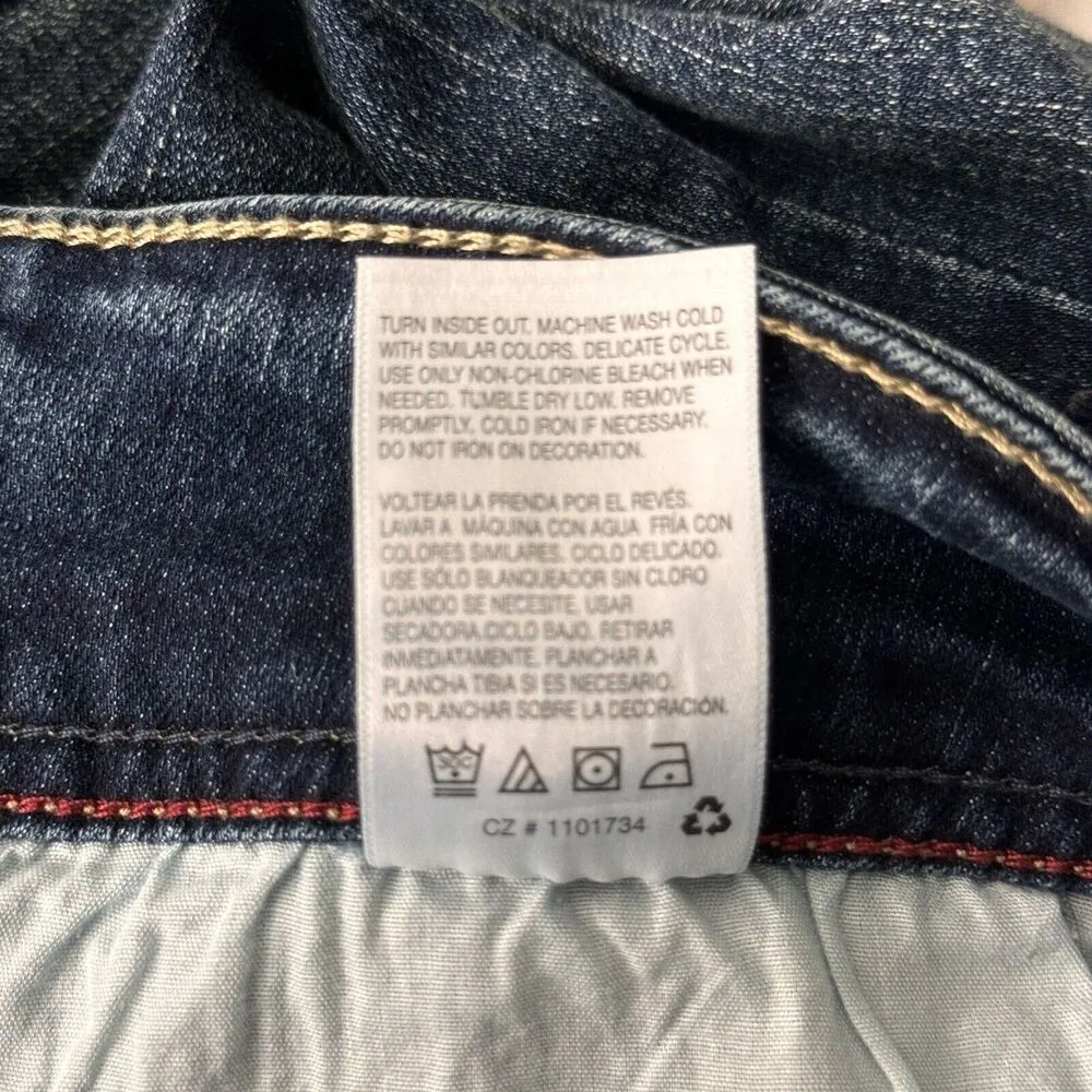 Wallflower Jeans Women 17 33 Blue Luxurious Curvy Fit 23.5" Crop Casual Everyday - Image 10