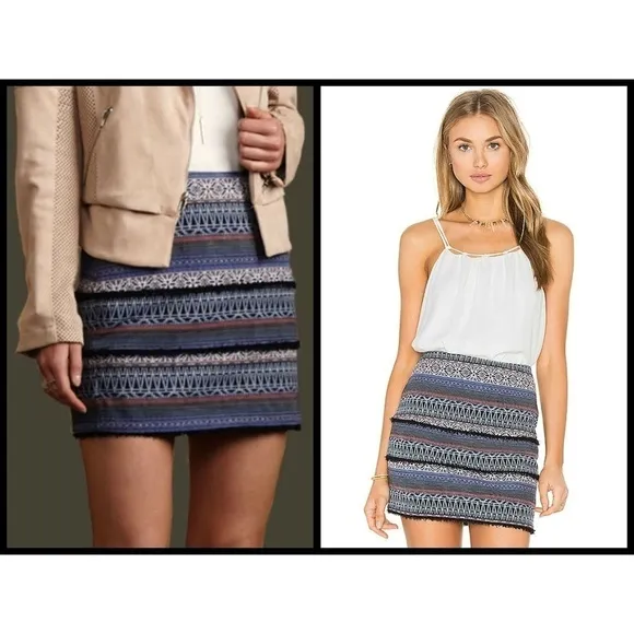 💕GREYLIN💕 Hina Textured Pattern Mini Skirt - Image 2