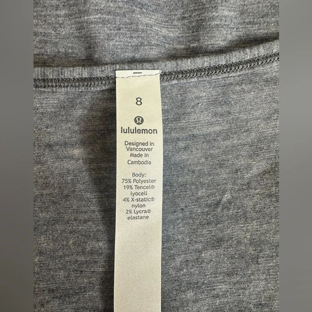 Lululemon Do the Daily Short Sleeve gray/blue heather size 8 - Image 3