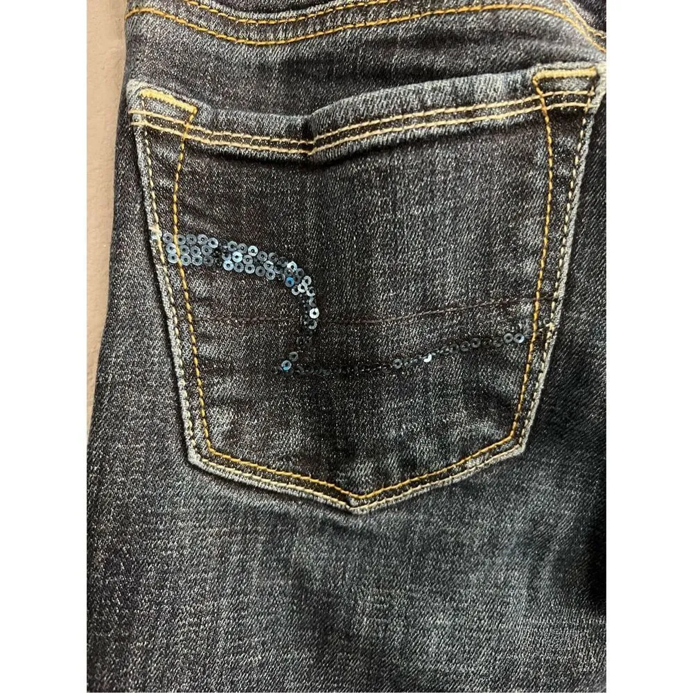 American Eagle stretch skinny kick 00 short women's‎ - Image 5