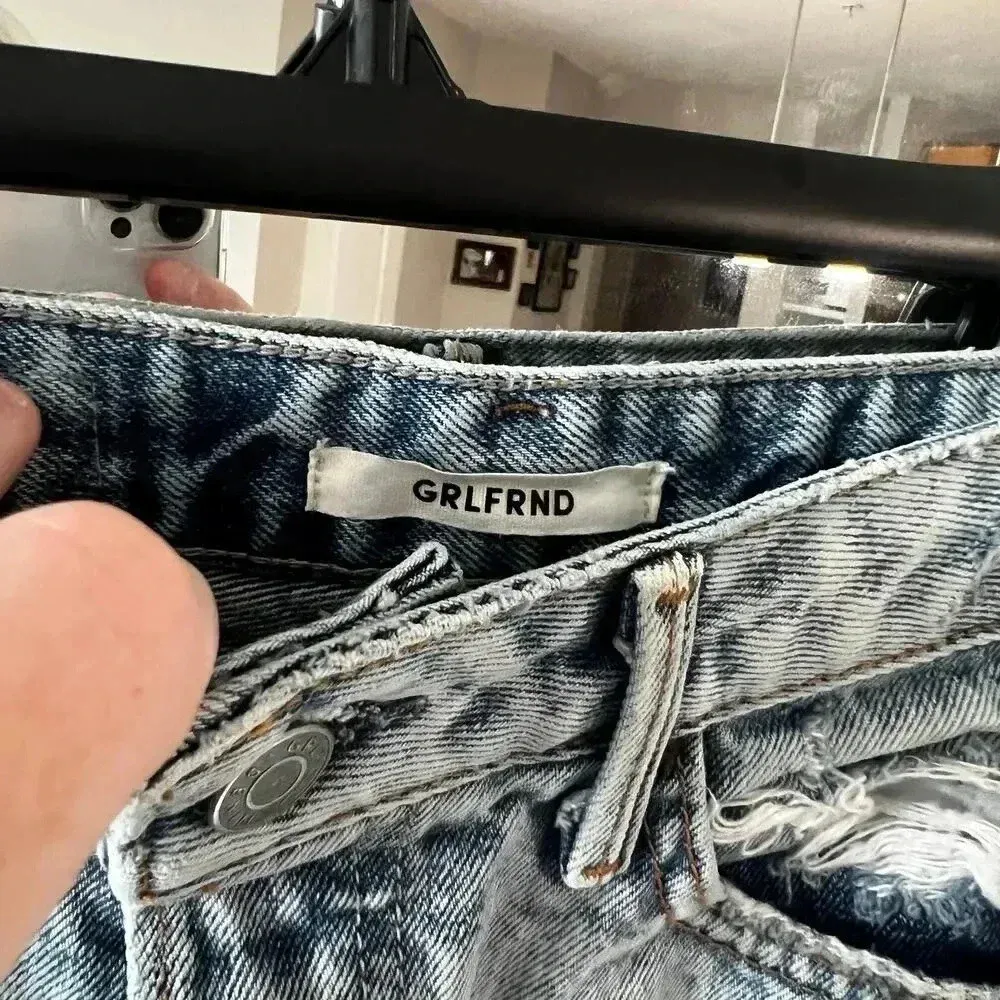 GRLFRND Helena Distressed Denim Shorts
Size: 24 - Image 5