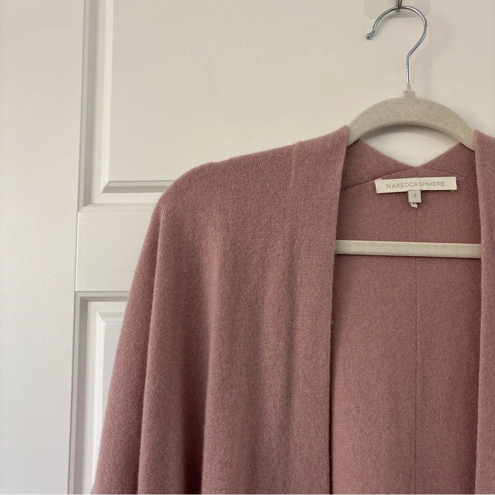 NakedCashmere Patch Pocket Cardigan Pink - Image 9