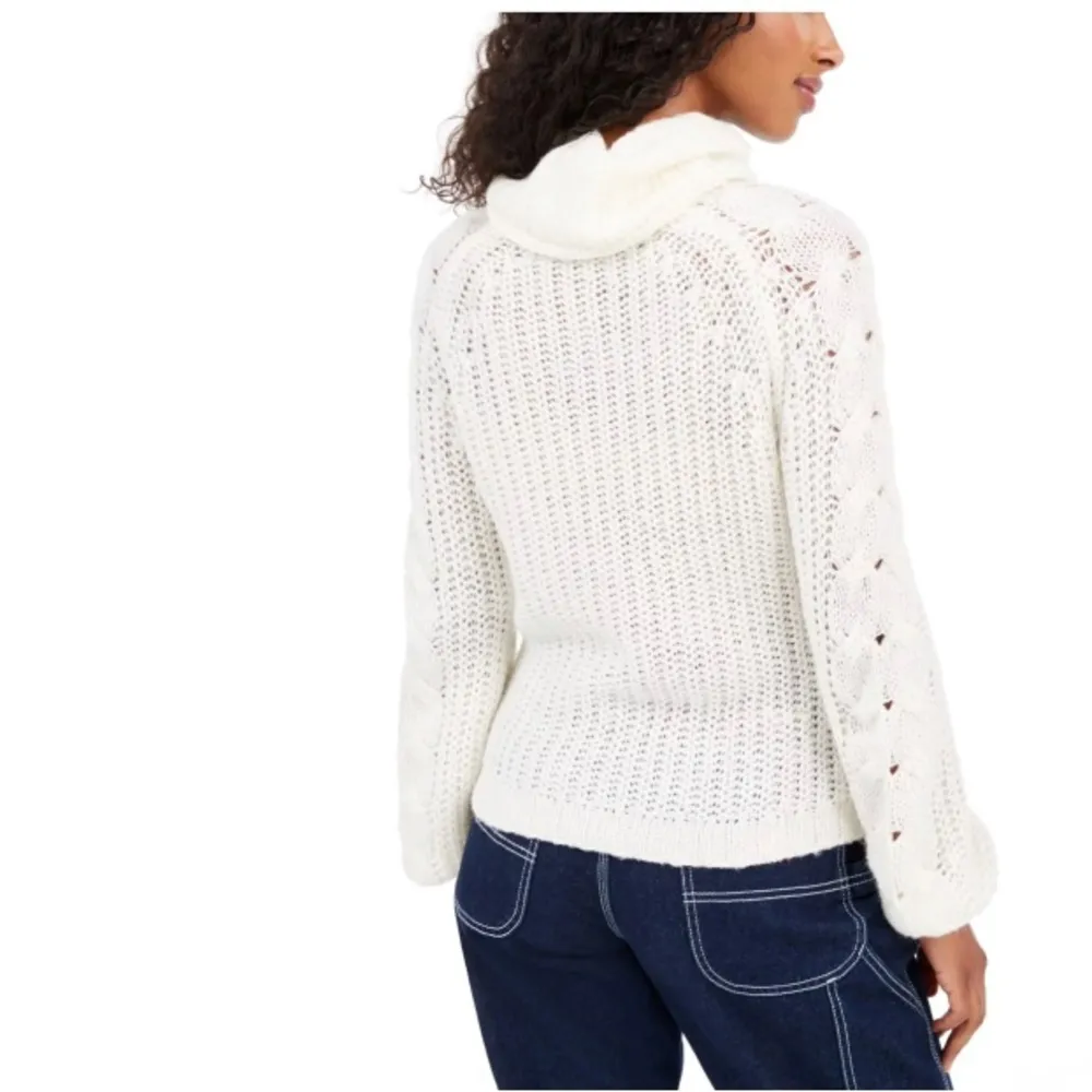 NWT Planet Gold Juniors' Cowl-Neck Sweater size M - Image 3