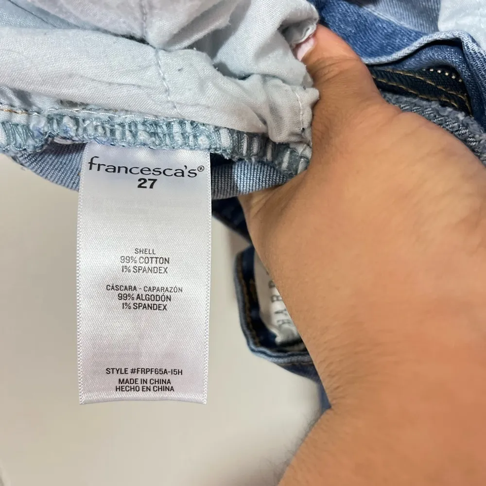 Harper Heritage Francesca’s Blue Denim High-Rise Flared Jeans Size 27 - Image 10