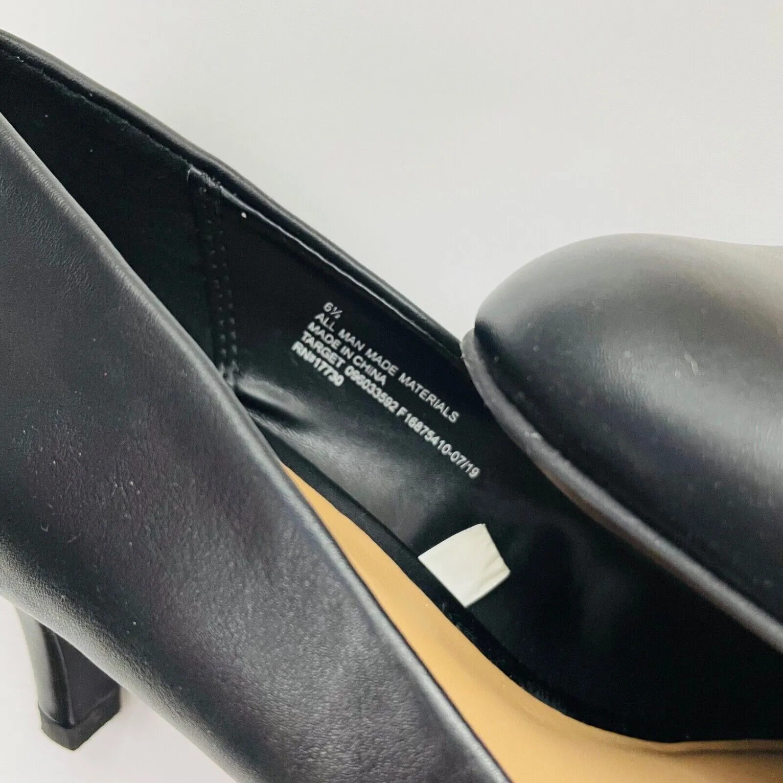 A New Day Women's Jinny Round Toe Heeled Pumps – Black Size 6.5 - Image 5