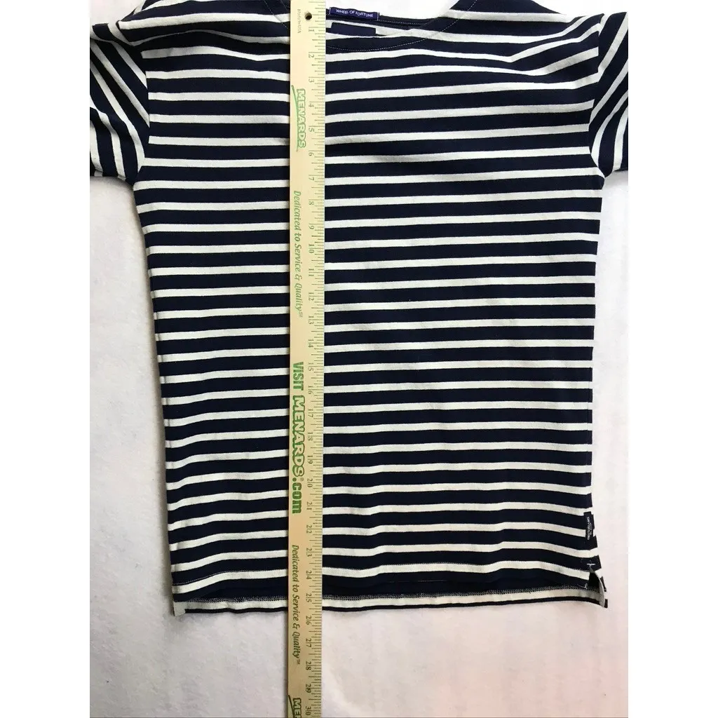 SCOTCH SODA AMSTERDAMS BLAUW Womens Striped Long Sleeve Top Size Medium - Image 9